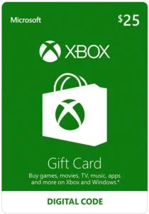 Xbox Gift Card $25 EEUU