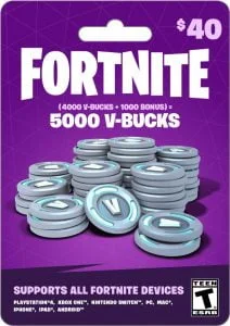 5000 vbucks fornite