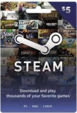 Steam Wallet $5 USD (~ $4.500 CLP)