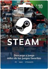 Steam Wallet $10 USD (~ $9.250 CLP)