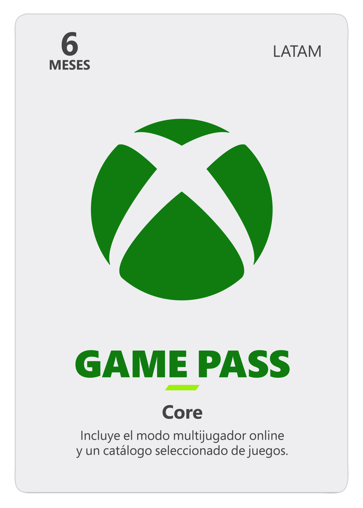 Xbox Game Pass Core 6 meses Chile